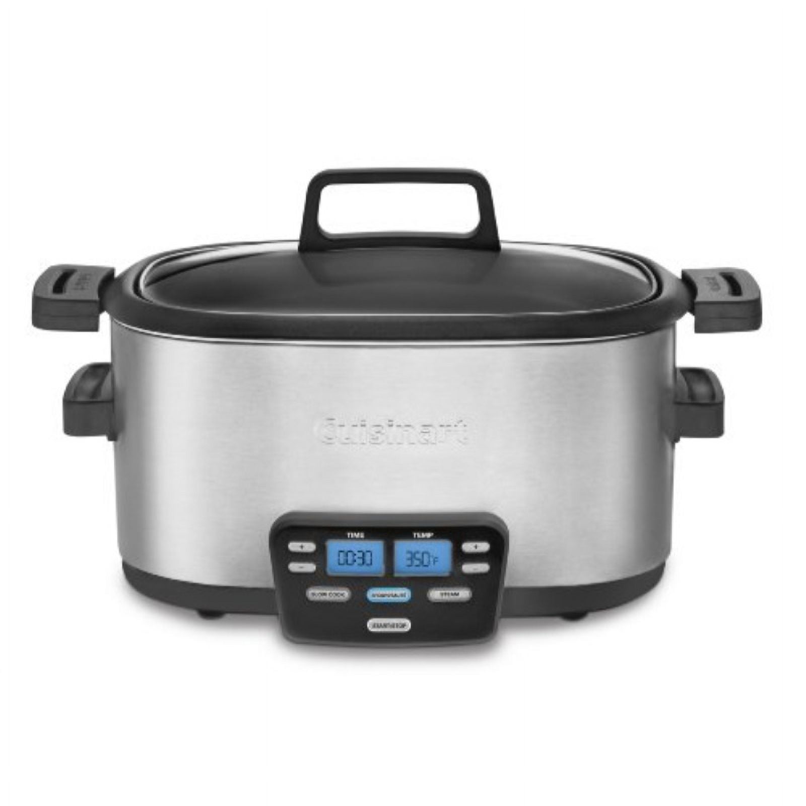 Cook & Carry 6 qt Stainless/Black Slow Cooker by Crock-Pot at Fleet Farm