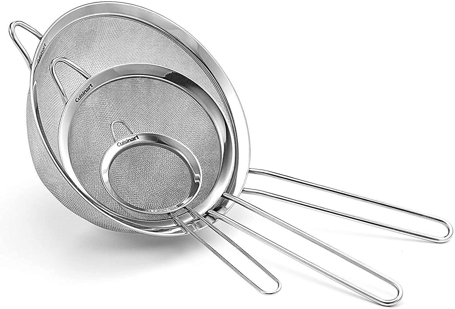 Cuisinart 3-Piece Stainless Steel Mesh Strainer Set