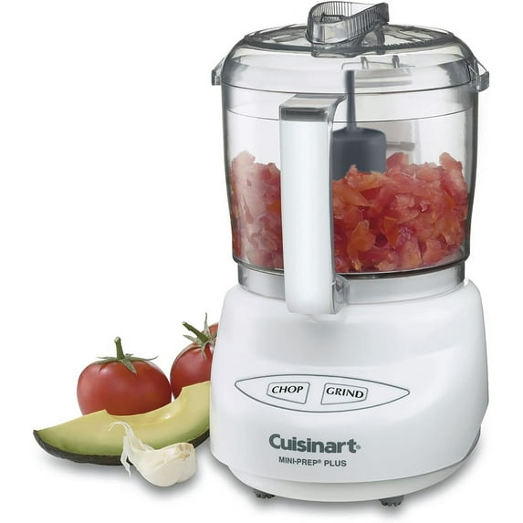 Cuisinart - Mini-Prep Plus Multi-Function Chopper/Grinder, 750ml Capacity, White