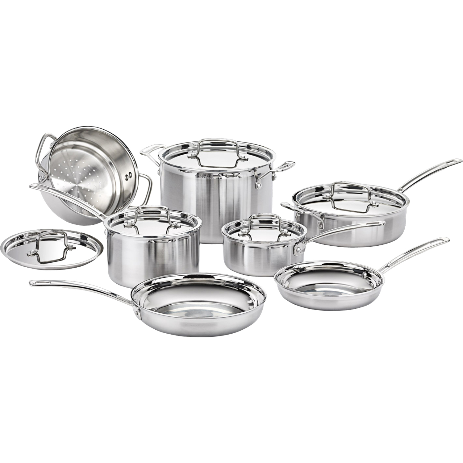 Cuisinart MultiClad Pro 12 Piece Stainless Steel Cookware Set - image 1 of 2