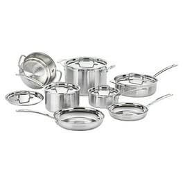 Deahun Stainless Steel 10pc Set, Kitchen Set, Cookware Set, Pots and Pans  Set, Mainstays Brand (1)