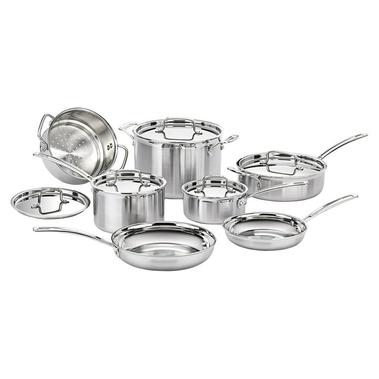 Tramontina 12-piece Tri-Ply Clad Stainless Steel Cookware Set – ShopEZ USA
