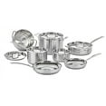 thumbnail image 1 of Cuisinart MultiClad Pro Triple Ply 12-Piece Stainless Steel Cookware Set, 1 of 7