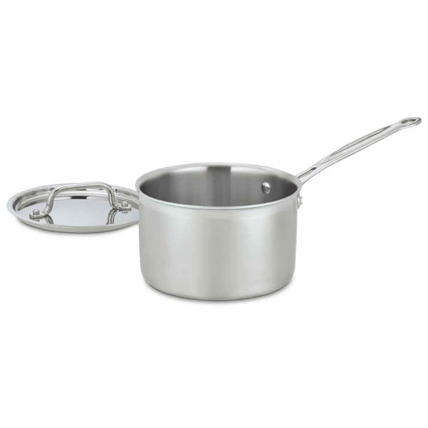 Cuisinart MultiClad Pro Triple Ply Stainless 3-Quart Saucepan - Walmart.com