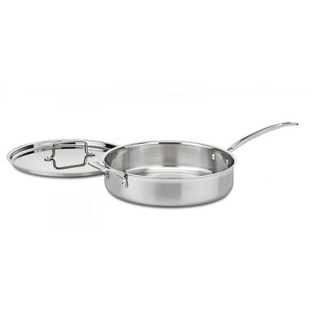 Cuisinart Multiclad Pro Tri-Ply Stainless Steel 5.5 Qt. Sauté Pan W/Helper & Cover