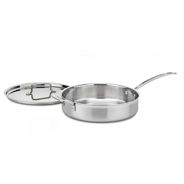 Cuisinart Multiclad Pro Tri-Ply Stainless Steel 5.5 Qt. Sauté Pan W/Helper & Cover