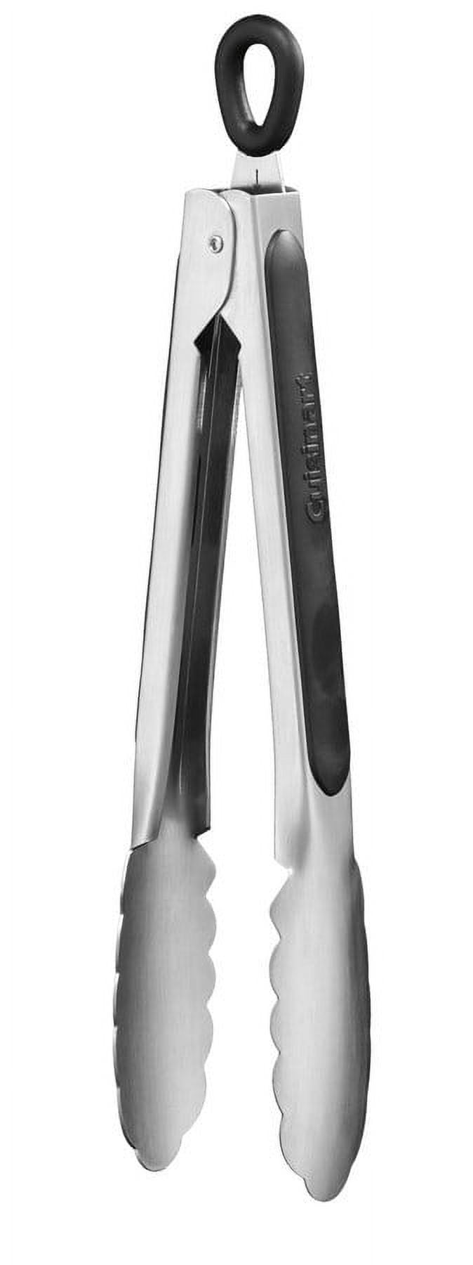Cuisinart 9-Inch Stainless Steel Tongs with Silicone Tips