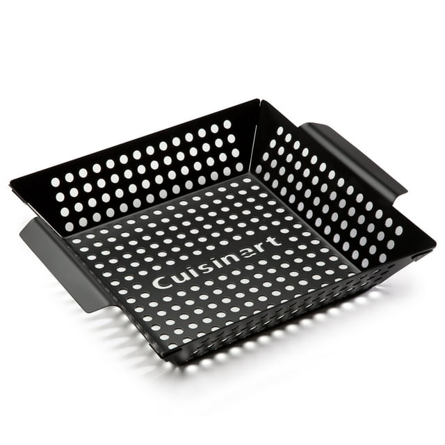 Cuisinart® Non-Stick Grill Wok - 11 Inch x 11 Inch, Grilling Basket, Perfect for Seafood and Vegetables