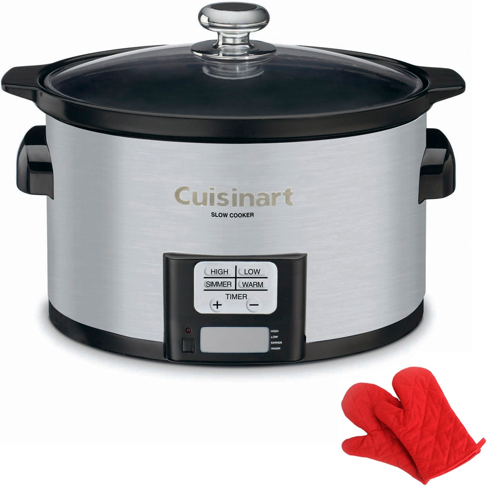 Cuisinart PSC350 3.5 Quart Programmable Slow Cooker Brushed Stainless