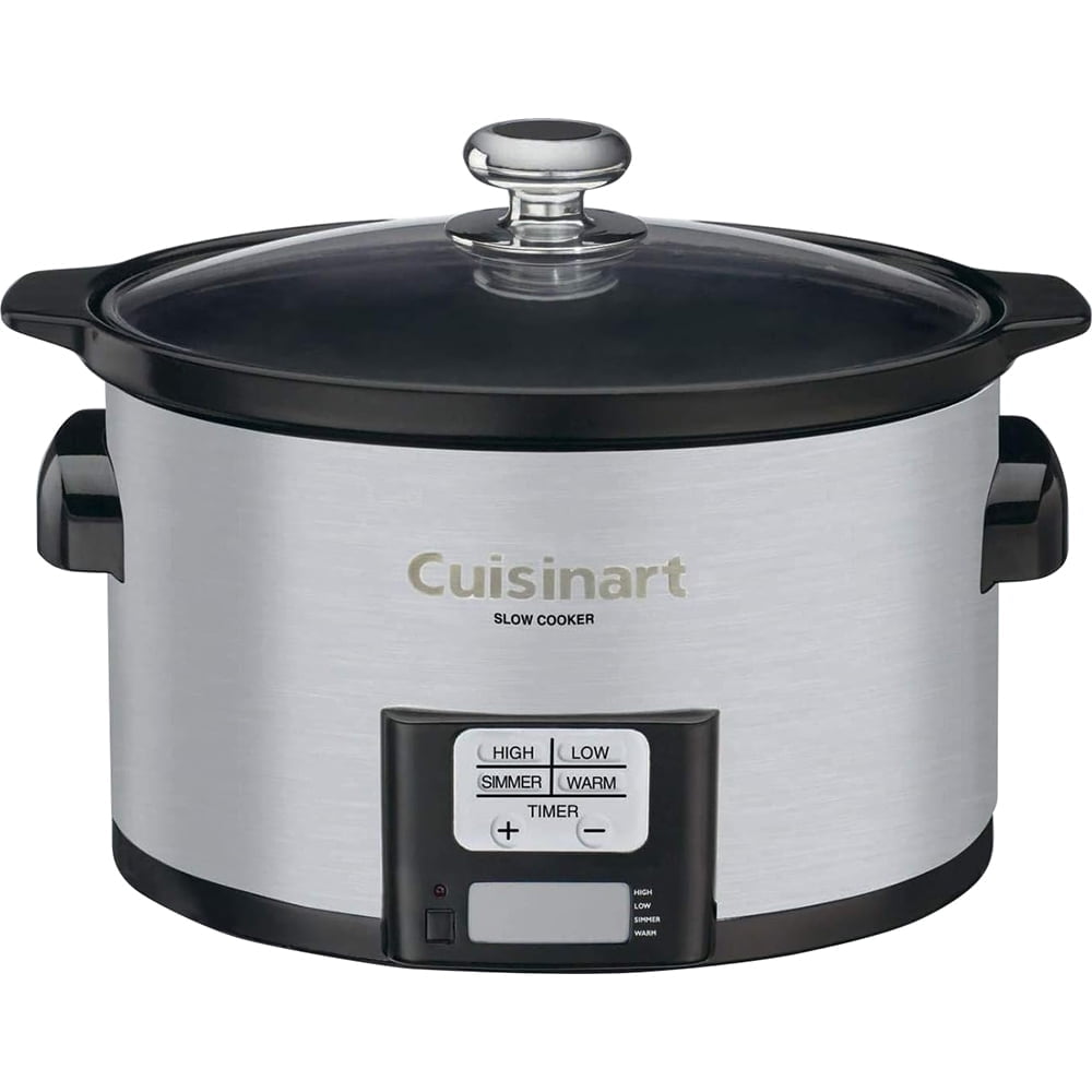 Cuisinart 3.5 Quart Silver Stainless Steel Programmable Slow Cooker