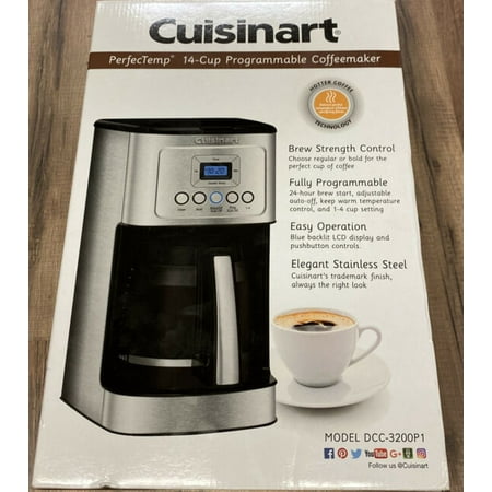 Cuisinart Perfectemp™ 14 Cup Programmable Coffeemaker, Silver