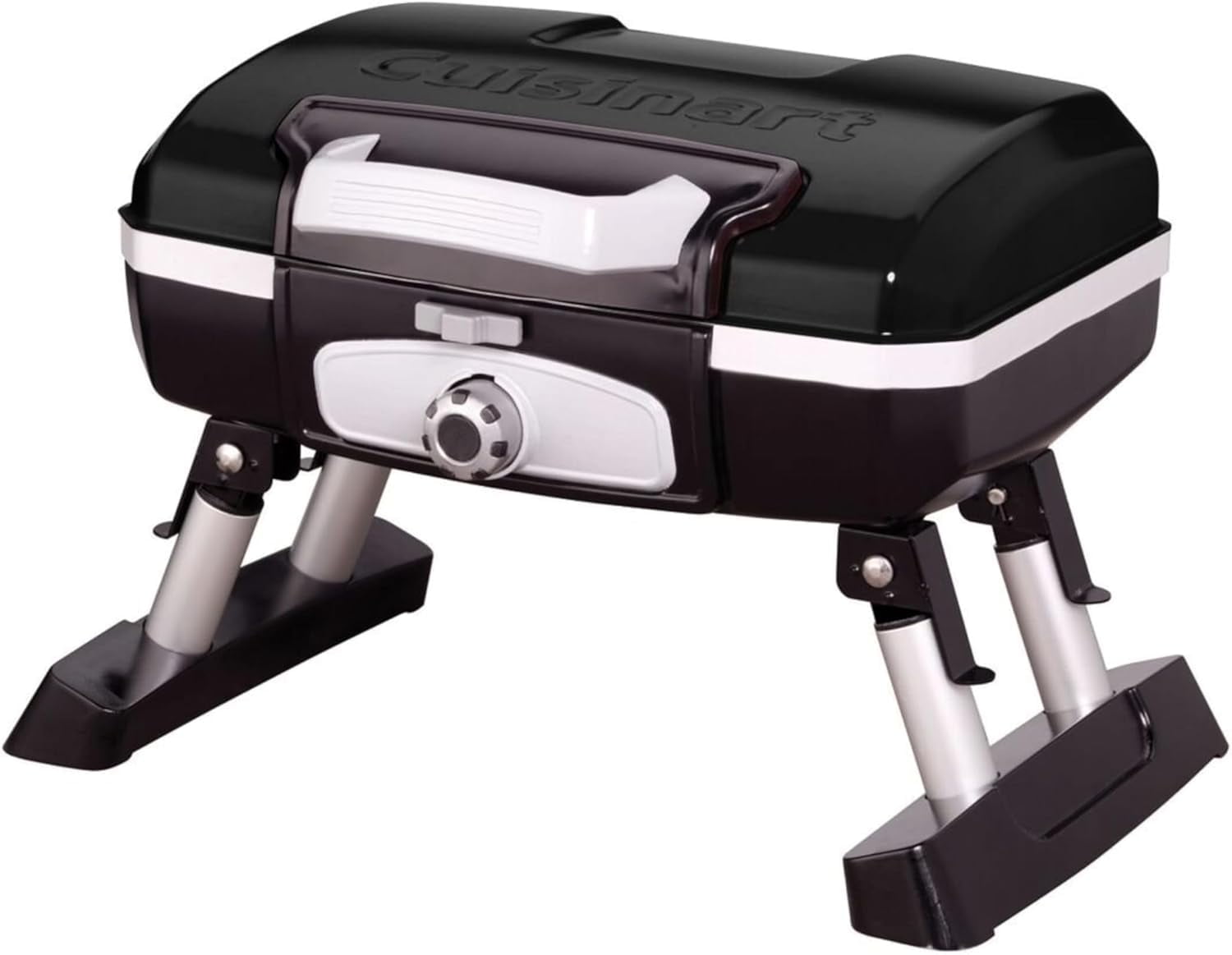 Cuisinart Petite Gourmet Portable Gas Grill, Compact & Lightweight Tabletop Small Grill for BBQs, Camping, Tailgates & Small Spaces