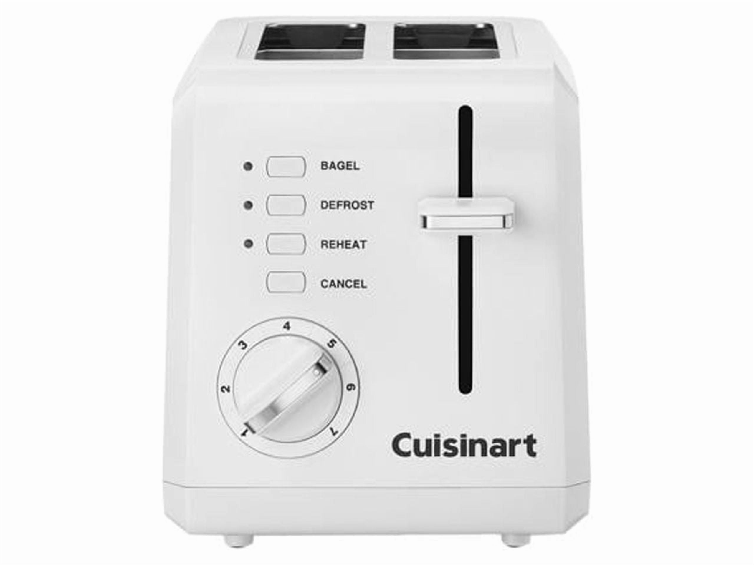 Cuisinart Plastic Compact 2 Slice White Toaster