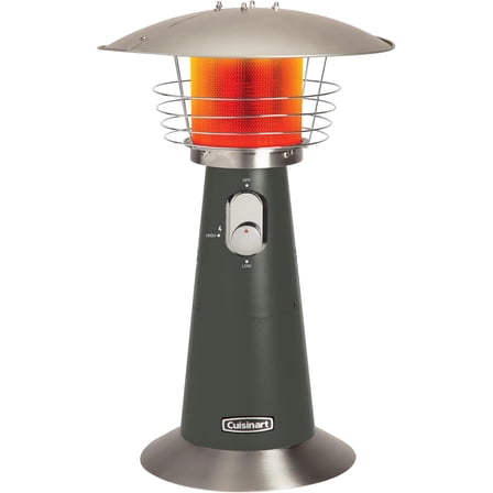 Cuisinart Portable Tabletop Patio Heater, Dark Gray, 11,000 BTU Propane