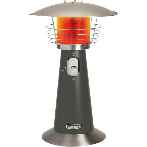 Cuisinart Portable Tabletop Patio Heater, Dark Gray, 11,000 BTU Propane