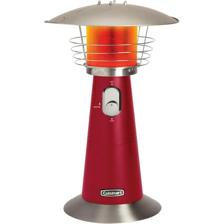 Cuisinart Portable Tabletop Patio Heater, 11,000 BTU Outdoor Propane Heater with Safety Tilt Switch and Adjustable Heat