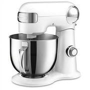 Cuisinart SM-50, Stand Mixers, Tilt Head Stand Mixer 12 Speed 5.5 Quart Stainless Steel Bowl 500 Watts, White, 1, 1