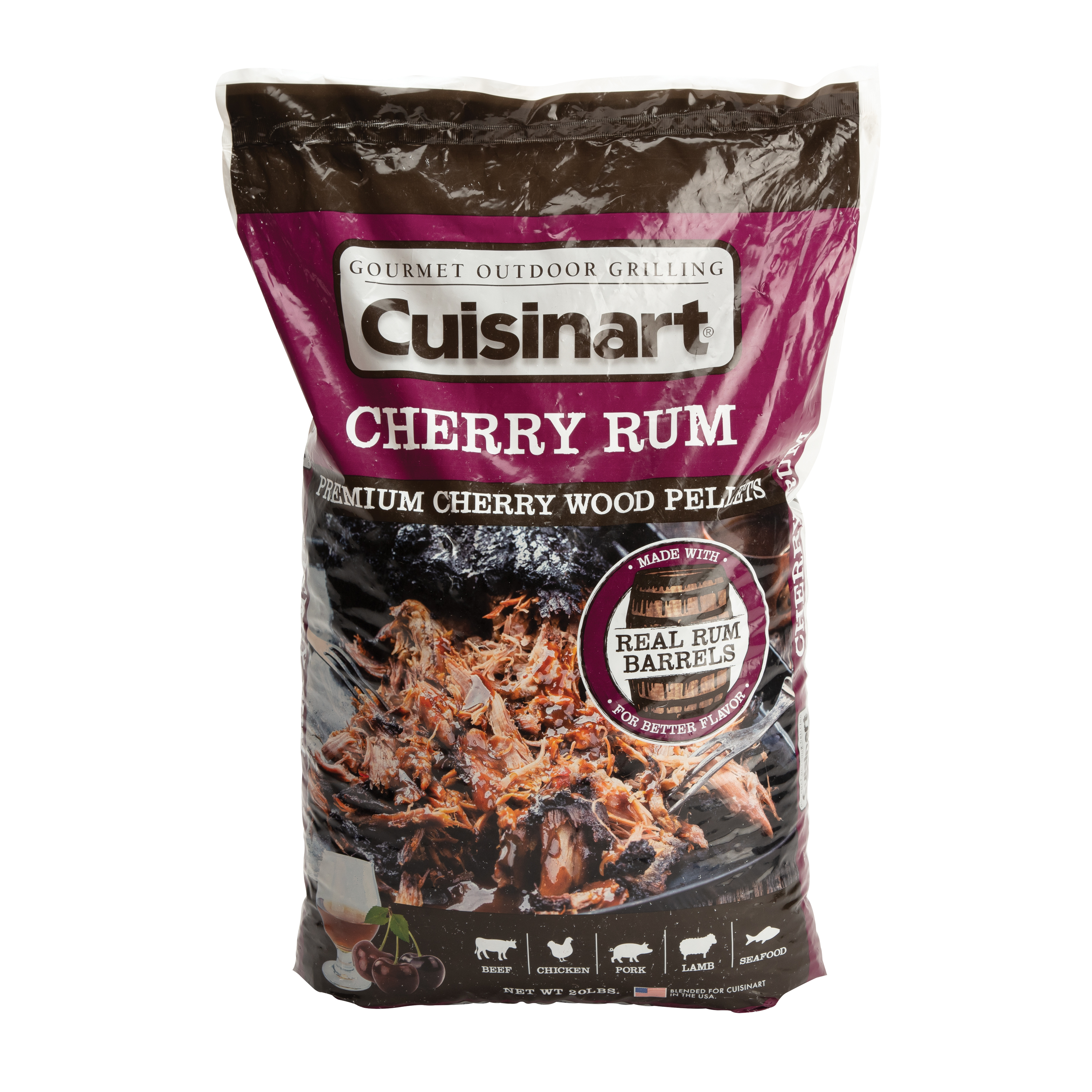 Cuisinart Premium Cherry Rum BBQ Smoking Pellets - 20 lb Bag - image 1 of 12