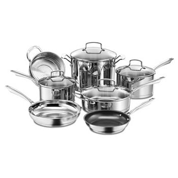 Professional Stainless Steel 11-Piece Non-Stick Cookware Set