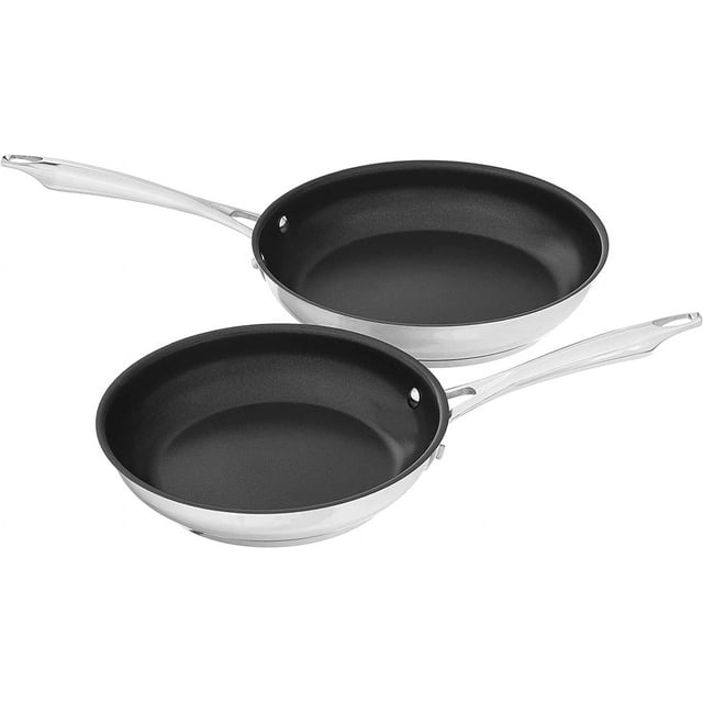 Cuisinart Professional Series 2Piece Stainless Steel Nonstick Skillet