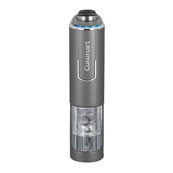 Cuisinart RWO-100 EvolutionX Cordless 4-in-1 Rechargeable Wine Bottle Opener, 1.96L x 3.5W x 8.14H, Gray/Black