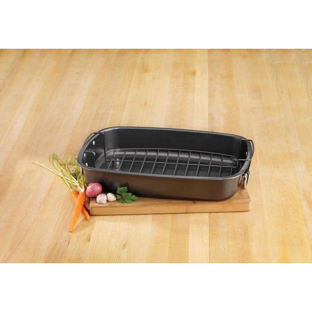 Cuisinart Roasting and Lasagna Pans 17" x 12" Nonstick Roaster with