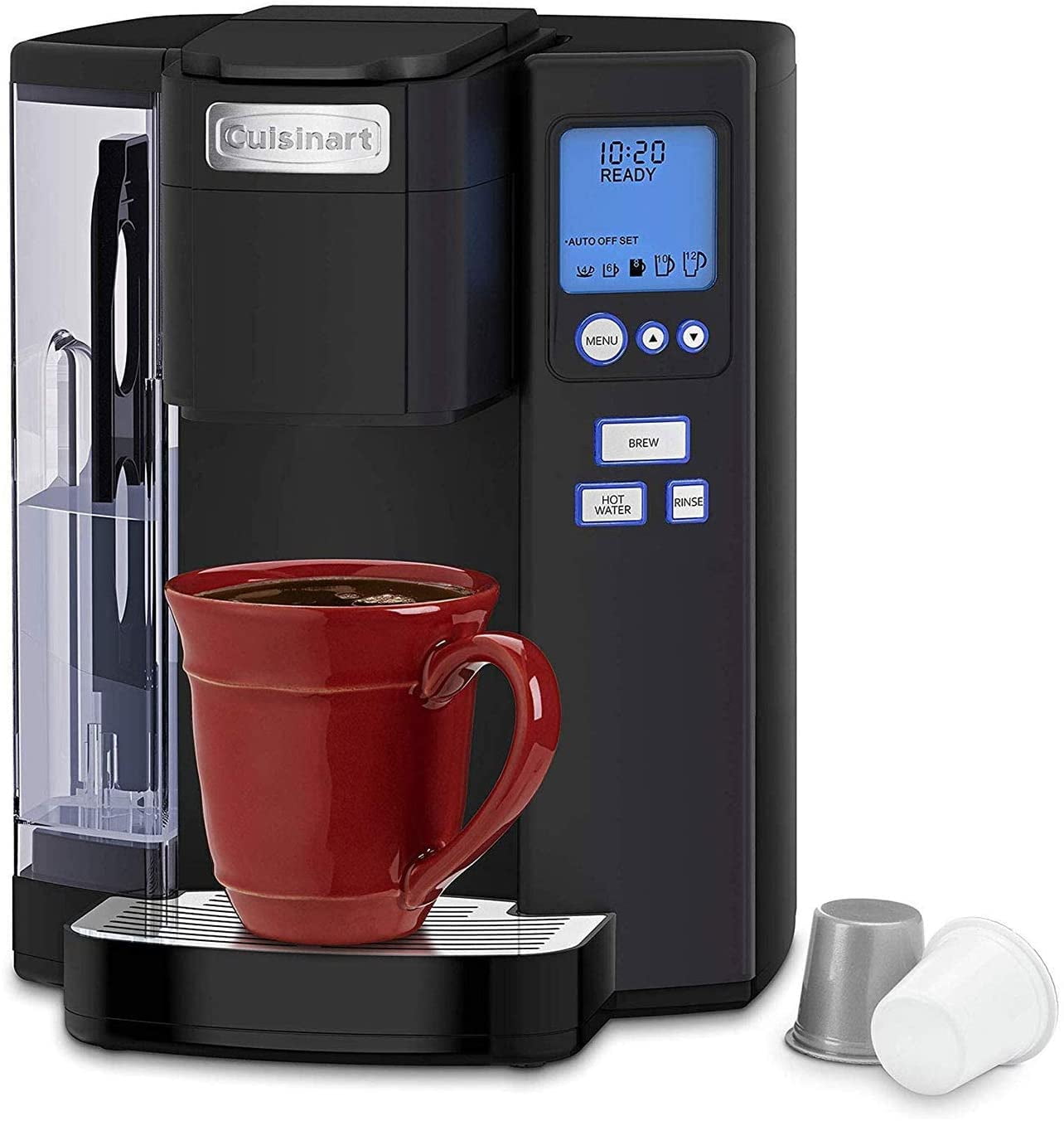 Cuisinart SS-10P1 Premium Single Serve Coffeemaker with Coffee Canister 1  cups and Handheld Milk Frother Bundle (3 Items)