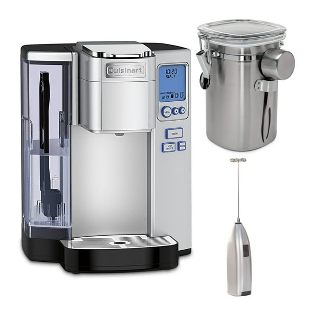Cuisinart SS 10P1 Premium Single Serve Coffeemaker Canister and Milk Frother
