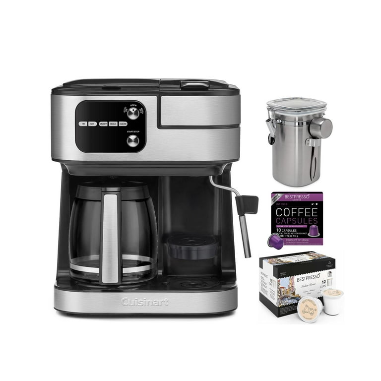 Cuisinart SS-4N1 4-In-1 Coffeemaker (Black) with Coffee Capsules and  Canister 