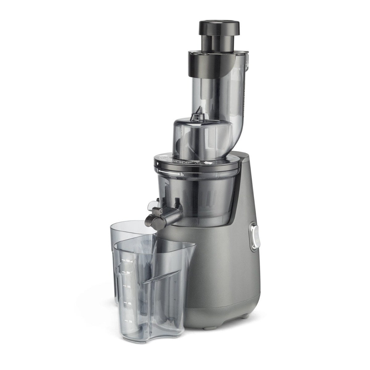 Cuisinart Black and Grey Masticating Slow Juicer with Pulp Receptacle