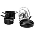 thumbnail image 1 of Cuisinart SmartNest Nonstick Aluminum 9-Piece Set (Black), 1 of 5