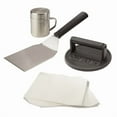 thumbnail image 1 of Cuisinart Smash Burger Kit, Cast Iron Press, Spatula, Seasoning Shaker and Patty Papers for Perfect Cookouts, Barbecues and Tailgates, 1 of 7