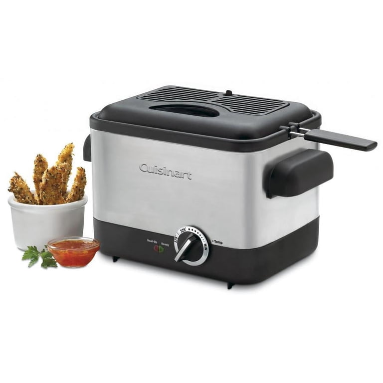 Cuisinart Compact Deep Fryer, 1.1L Oil Capacity, Countertop, Top