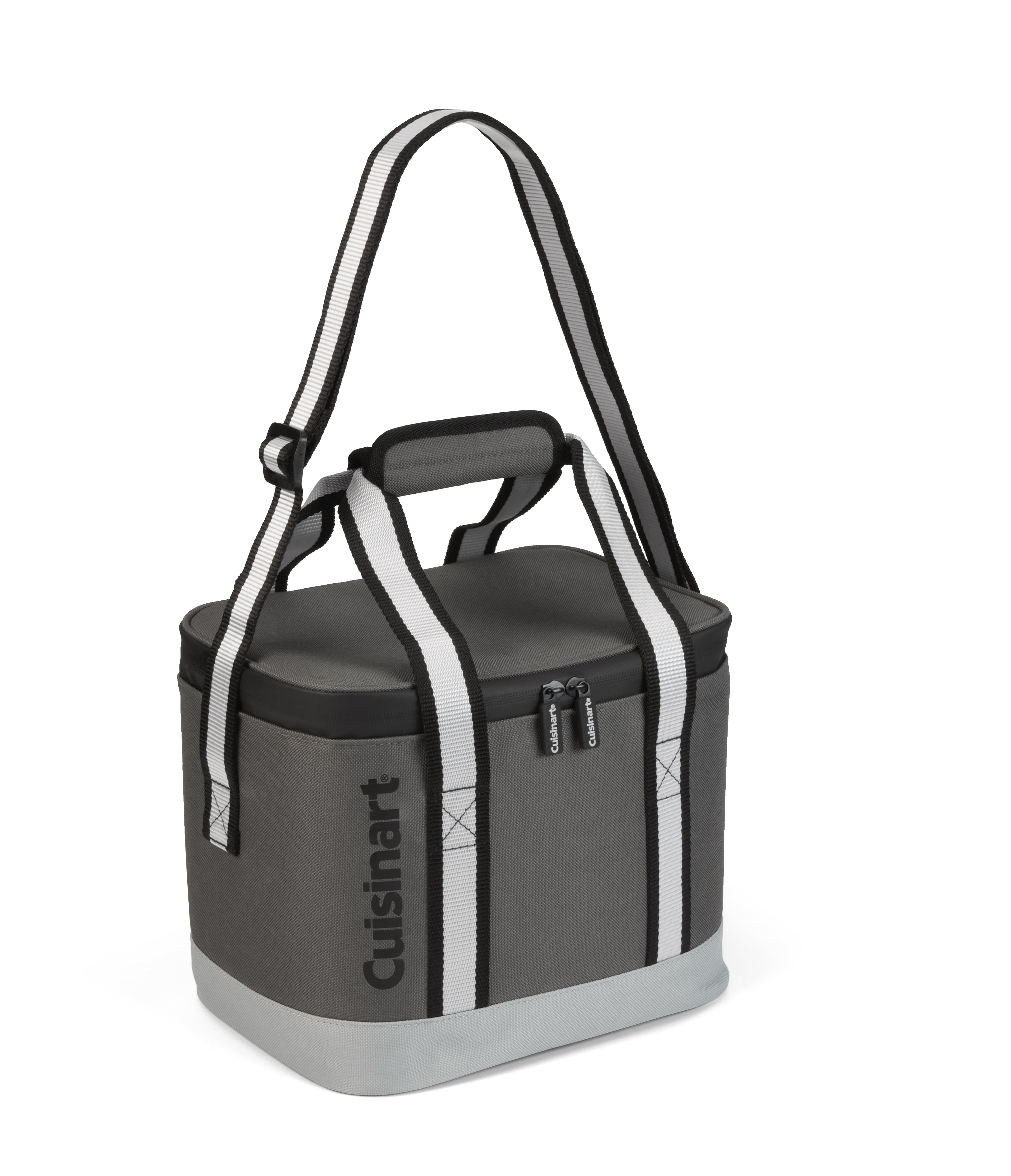 Cuisinart Square Lunch Tote Cooler, Gray, Holds up to 812oz cans