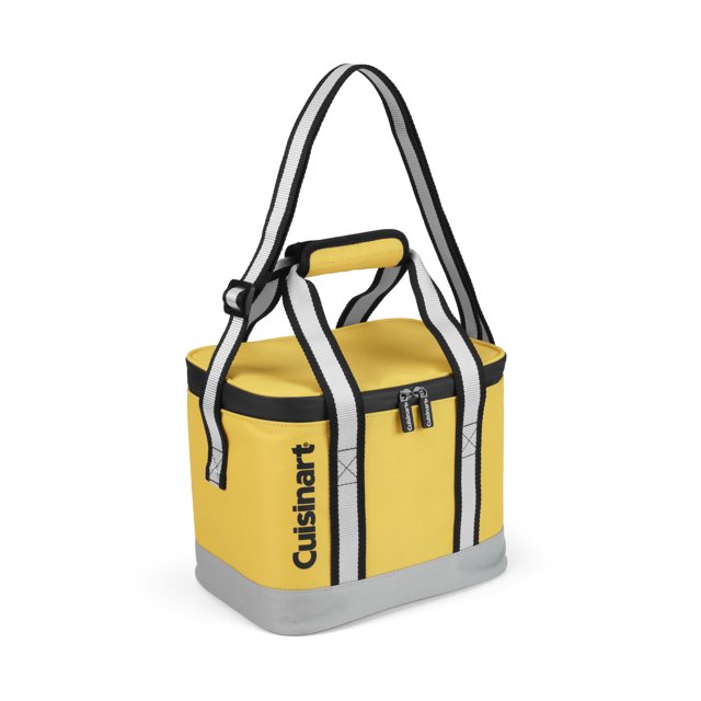 Cuisinart Square Lunch Tote Cooler, Yellow, Holds up to 812oz cans