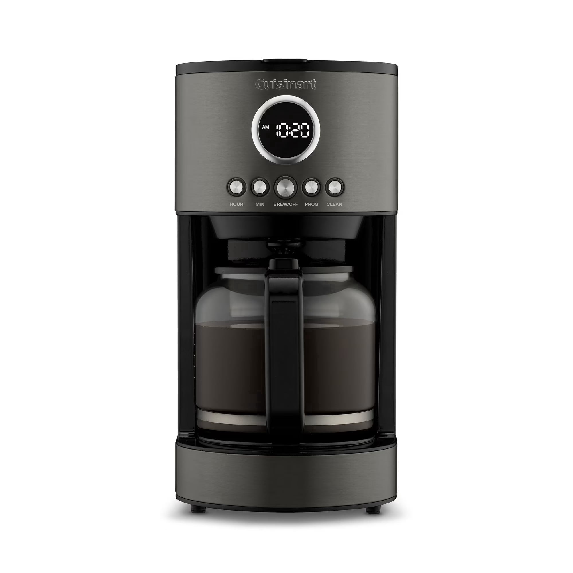 Cuisinart Stainless Steel 12-Cup Coffee Machine, Black DCC-1220BKSWM