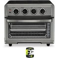 thumbnail image 1 of Cuisinart TOA-70BKS AirFryer Toaster Oven with Grill Black Stainless Steel Bundle with 1 YR CPS Enhanced Protection Pack, 1 of 4