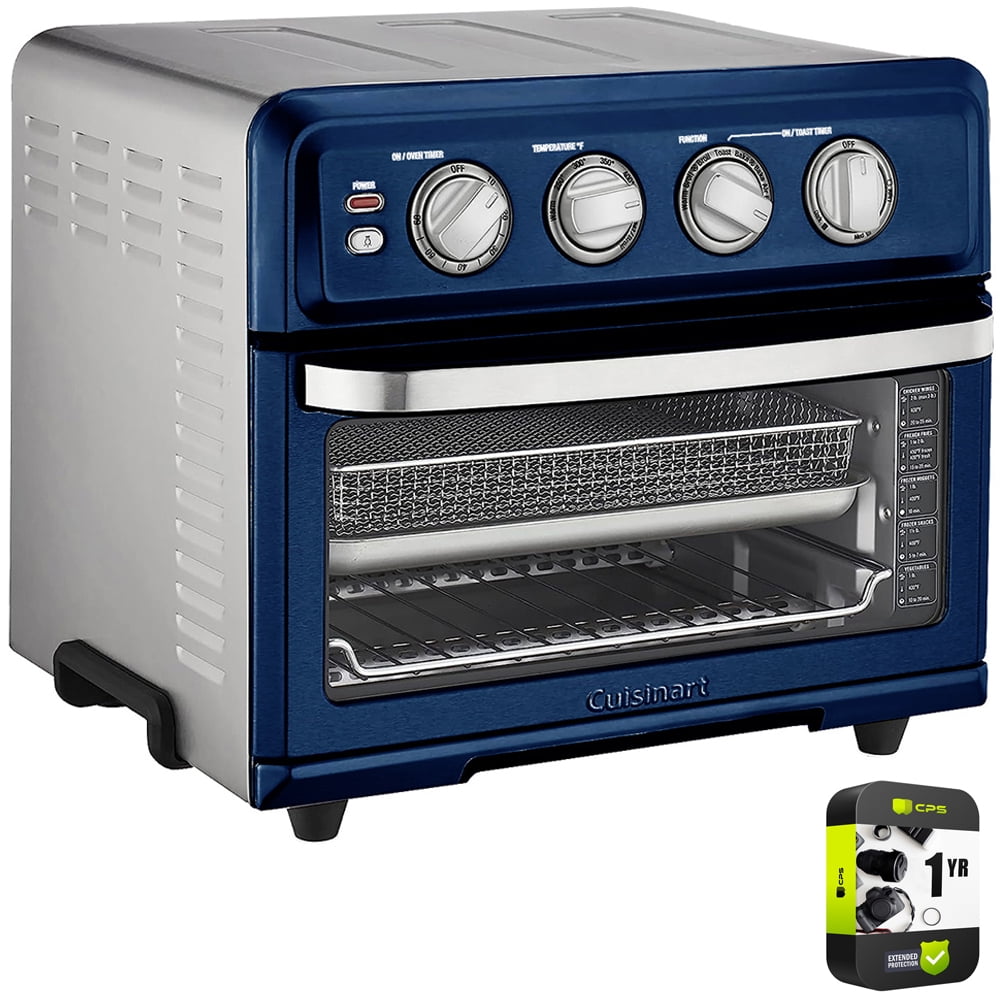 Cuisinart TOA70NV AirFryer Toaster Oven with Grill, Navy Blue Bundle
