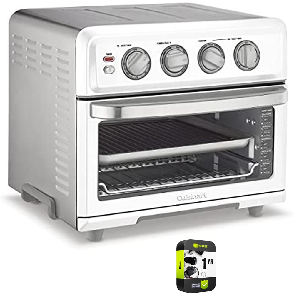 Cuisinart TOA70W AirFryer Toaster Oven with Grill White Bundle with 1