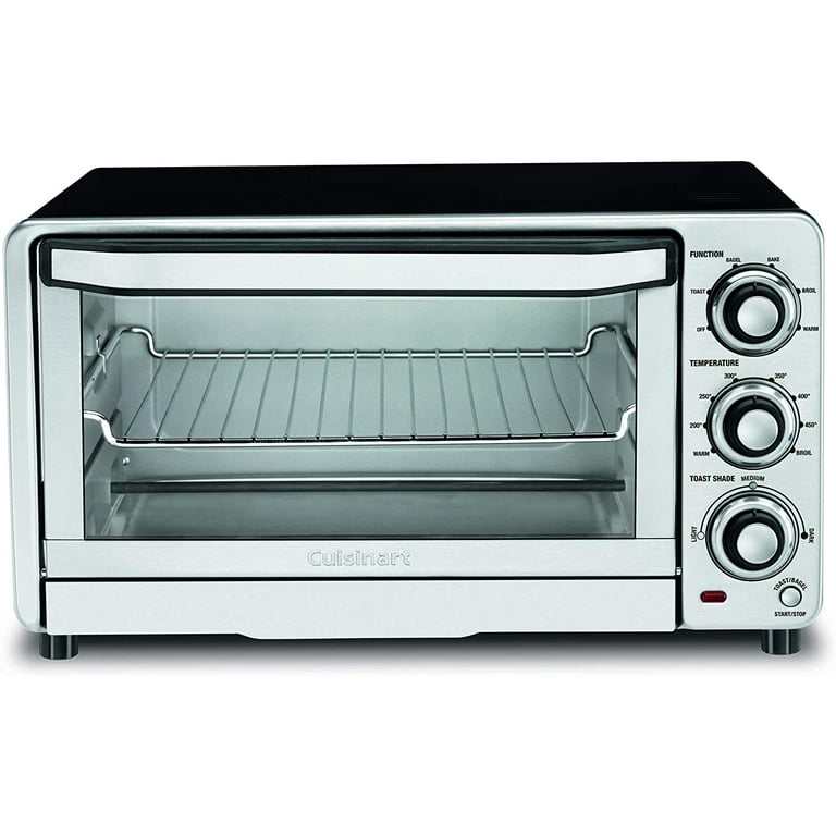  Cuisinart TOB-40N Custom Classic Toaster Oven Broiler, 17 Inch,  Black & 2-Slice Toaster Oven, Compact, White, CPT-122: Home & Kitchen