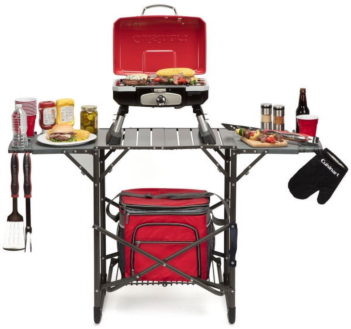 Cuisinart Portable Folding Grill Stand with Side Trays