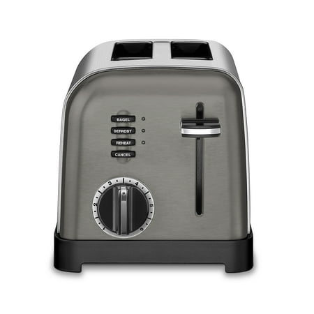 Cuisinart - Classic 2-Slice Wide-Slot Toaster - Black/Stainless