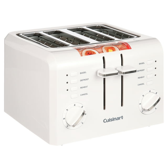Cuisinart Toasters 4 Slice Compact Plastic Toaster, New, CPT142P1