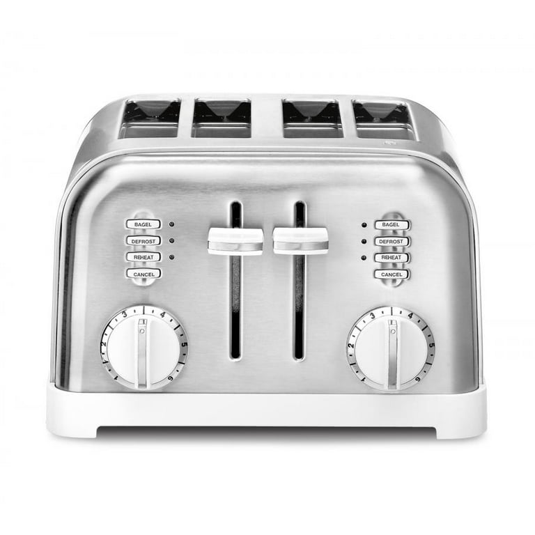 Cuisinart CPT-180BKS Classic 4-Slice Toaster, Black/Stainless Steel