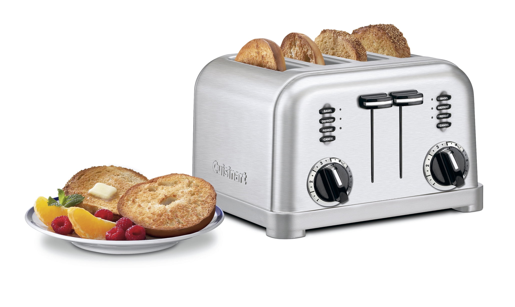 Cuisinart 4-Slice Stainless Steel Classic Toaster for Bread and Bagels