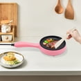 thumbnail image 1 of Cuisine 6Inch Non-Stick Electric Skillet Pink Mini Frying Pan w/1 Wooden Spatula, 1 of 10