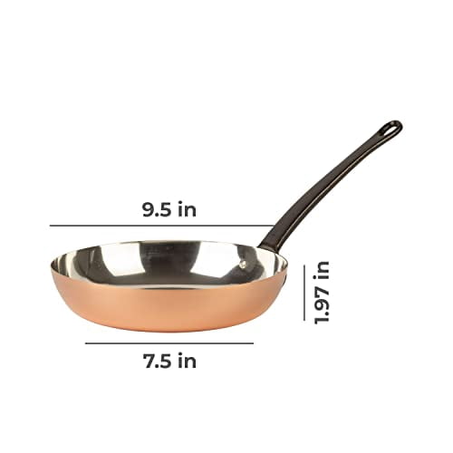 Poele Cuivre Cuisine Romefort | Poêle En Cuivre Pur De 24 Cm De