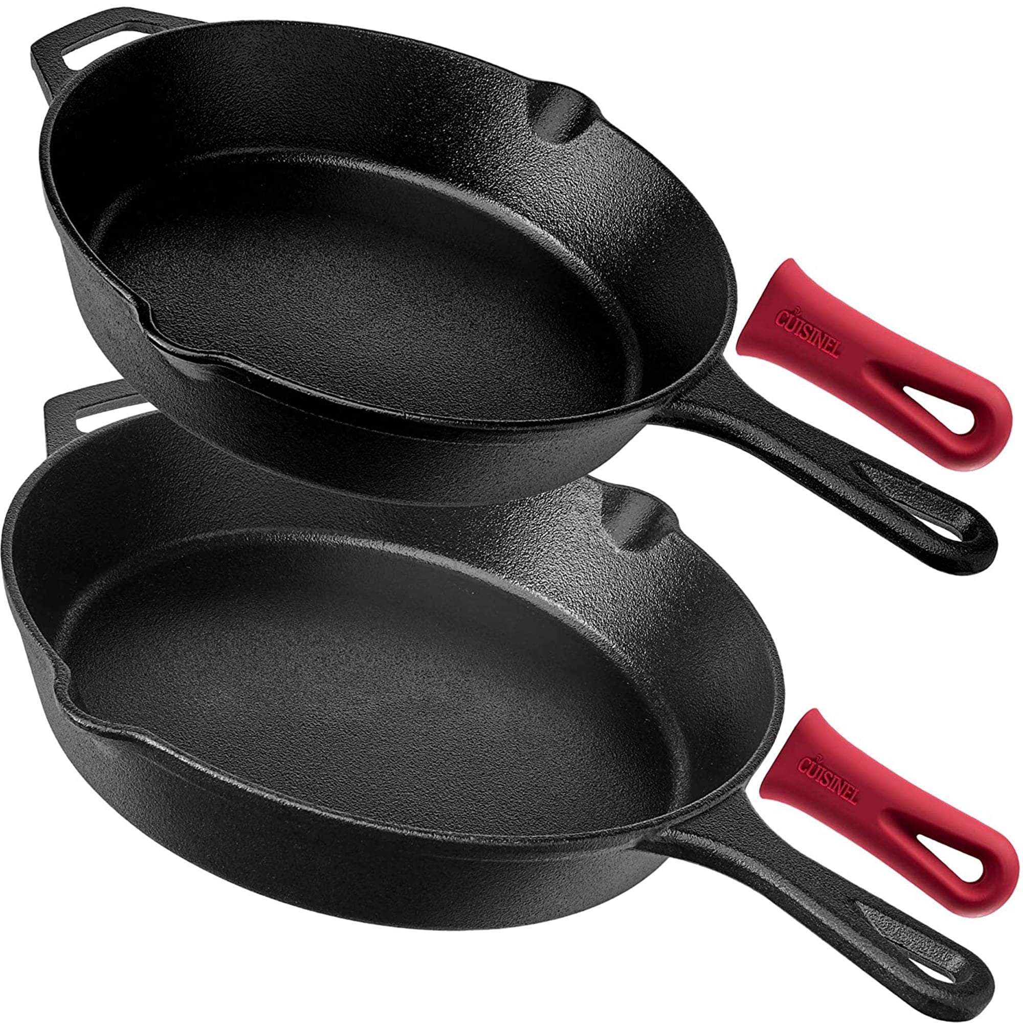 OXO Obsidian Pre-Seasoned Carbon Steel, 8 Frying Pan Skillet with  Removable Silicone Handle Holder, Induction, Oven Safe, Black
