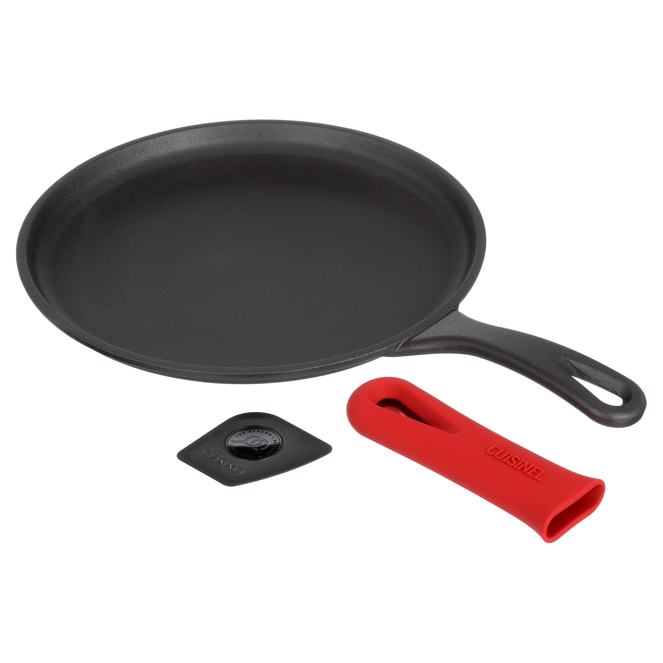 Cuisinel Cast Iron Round Griddle – 10.5” Pan
