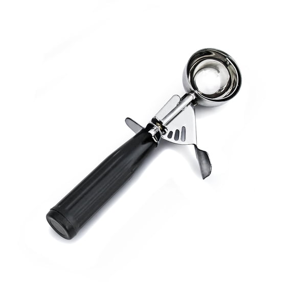 Cuisinox Food Portion Cookie and Ice Cream Scoop, Stainless Steel Spring Action, Black #30 (1.1 oz)